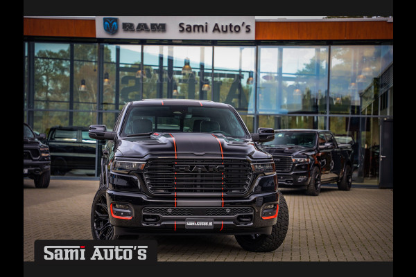 Dodge Ram 2025 LARAMIE NIGHT PREMIUM | BOM VOL + 14.4 INCH SCHERM BOM VOL | LUCHTVERING | HUD | HURRICAN 420PK 636 Nm TWIN TURBO | PRIJS M DUBBELE CABINE | PICK UP | 5 PERSOONS | DC | GRIJSKENTEKEN | VOORRAAD NR 2222 - 5039