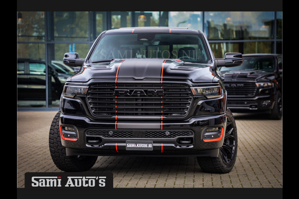 Dodge Ram 2025 LARAMIE NIGHT PREMIUM | BOM VOL + 14.4 INCH SCHERM BOM VOL | LUCHTVERING | HUD | HURRICAN 420PK 636 Nm TWIN TURBO | PRIJS M DUBBELE CABINE | PICK UP | 5 PERSOONS | DC | GRIJSKENTEKEN | VOORRAAD NR 2222 - 5039