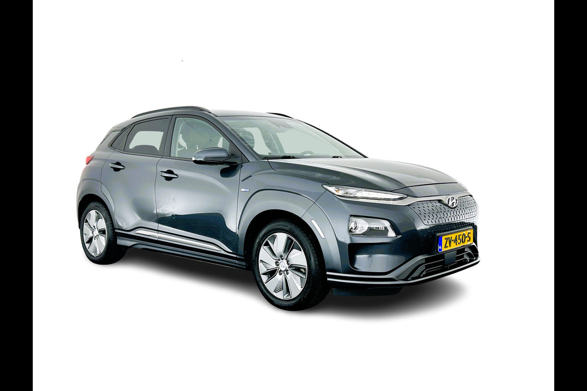 Hyundai Kona EV Premium 64 kWh (INCL-BTW) *VOLLEDER | HEAD-UP | FULL-LED | NAVI-FULLMAP | DAB | ADAPTIVE-CRUISE | KRELL-AUDIO | KEYLESS | CAMERA | BLIND-SPOT | LANE-ASSIST | VIRTUAL-COCKPIT | SHIFT-PADDLES | COMFORT-SEATS