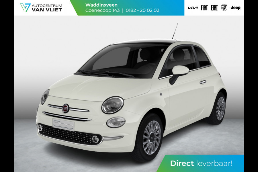 Fiat 500 Hybrid Dolcevita Finale | Airco | Cruise | 15" | Pan. dak | PDC | Apple Carplay