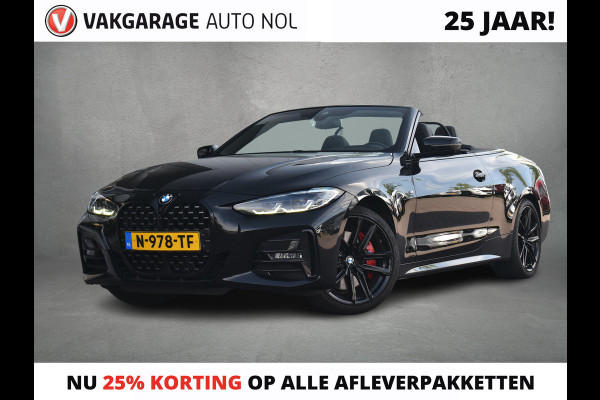 BMW 4 Serie Cabrio 420i High Executive | M-Sport | Leer | Mem. Seats | Stoelverw.