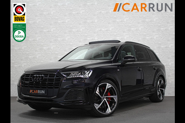 Audi Q7 55 TFSI e S-Line | Panorama | Leder | Luchtvering | LED-Matrix | Keyless-Go | Memory | Stoelverwarming V+A | Camera | Virtual-Cockpit | 3-Zone Clima | Draadloos Laden | Standkachel | Getint Glas |