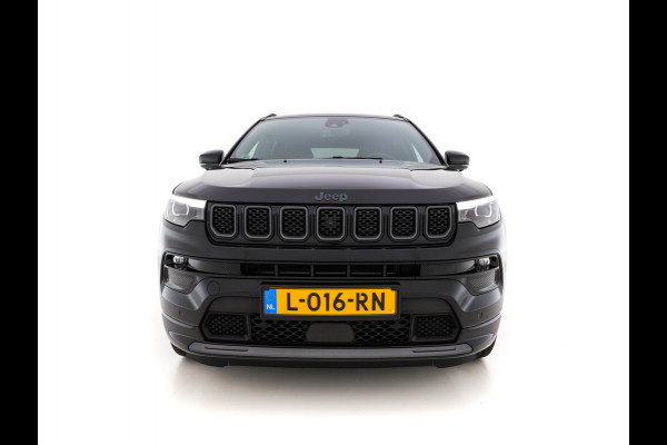 Jeep Compass 4xe 240 Plug-in Hybrid Electric S Black-line AWD (INCL-BTW) *FULL-LEATHER | ALPINE-SURROUND | FULL-LED | ADAPT.CRUISE | MEMORY-PACK | BLIND-SPOT | KEYLESS | DAB+ | DIGI-COCKPIT | SURROUND-VIEW | COMFORT-SEATS | 19''ALU*