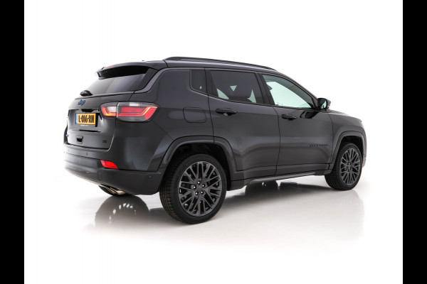 Jeep Compass 4xe 240 Plug-in Hybrid Electric S Black-line AWD (INCL-BTW) *FULL-LEATHER | ALPINE-SURROUND | FULL-LED | ADAPT.CRUISE | MEMORY-PACK | BLIND-SPOT | KEYLESS | DAB+ | DIGI-COCKPIT | SURROUND-VIEW | COMFORT-SEATS | 19''ALU*