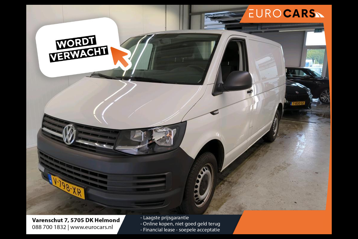 Volkswagen Transporter 2.0 TDI L1H1 Airco Comfortstoel Trekhaak Radio Bluetooth Slechts 75000 km! NL Auto Euro6