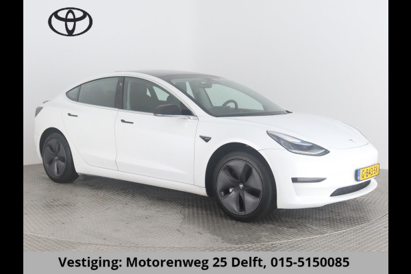 Tesla Model 3 BLACKSTYLE PANODAK STD RANGE RWD PLUS 60 kWH LEDER.NAVI.CAMERA.AUTOPILOT, STOELVERWARMING EN NOG VEEL MEER!