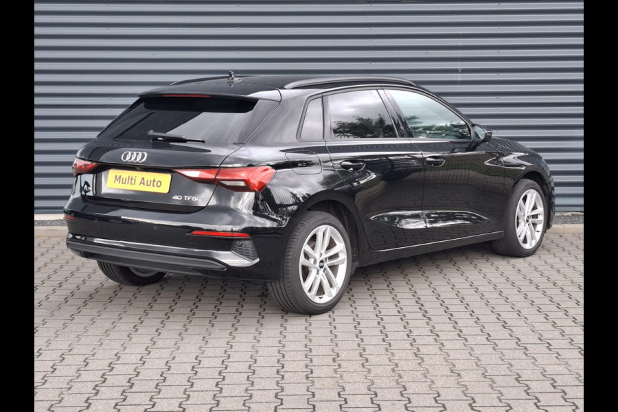 Audi A3 Sportback 40 TFSI e Edition Plug in Hybrid 204pk PHEV | Lederen Sportstoelen | Head Up | Apple Carplay | Navigatie | Camera | Cruise Control | Climate Control |