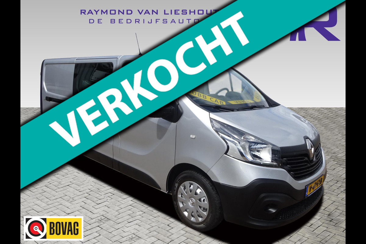 Renault Trafic 1.6 dCi T29 EU6 L2H1 DUBBELE CABINE MARGE AUTO AIRCO CRUISE NAV 2016