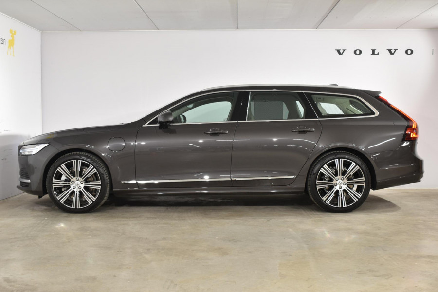 Volvo V90 T6 350PK Longe Range Recharge AWD Plus Bright / Adpatieve cruise control/ BLIS/ Elektrische stoelen/ Luchtvering/ Stoel en stuurwielverwarming/ Parkeersensoren met camera