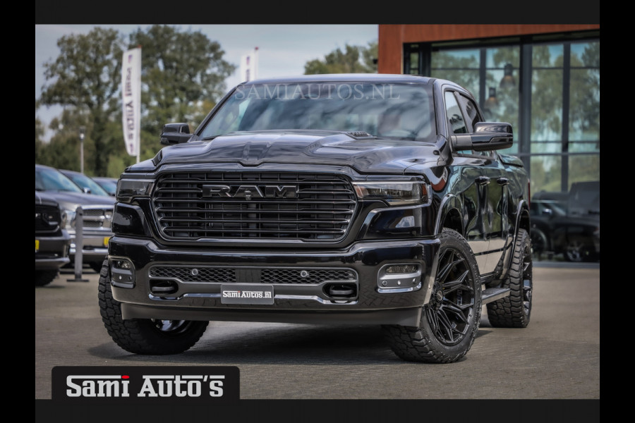 Dodge Ram 2025 LARAMIE NIGHT | 14,4 SCHERM + 10.2 INCH PASSENGER SCREEN | HURRICAN 420PK 636 Nm TWIN TURBO | PRIJS MET LPG EN COVER EN GAR DUBBELE CABINE | PICK UP | 5 PERSOONS | DC | GRIJSKENTEKEN | VOORAAD 2220 - 5039