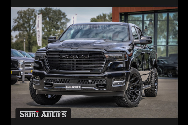 Dodge Ram 2025 LARAMIE NIGHT | 14,4 SCHERM + 10.2 INCH PASSENGER SCREEN | HURRICAN 420PK 636 Nm TWIN TURBO | PRIJS MET LPG EN COVER EN GAR DUBBELE CABINE | PICK UP | 5 PERSOONS | DC | GRIJSKENTEKEN | VOORAAD 2220 - 5039