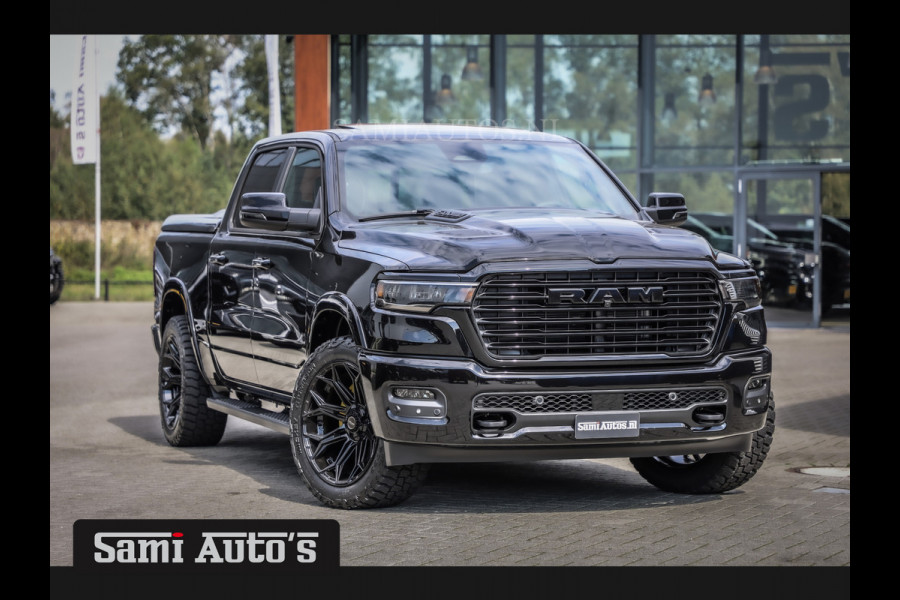 Dodge Ram 2025 LARAMIE NIGHT | 14,4 SCHERM + 10.2 INCH PASSENGER SCREEN | HURRICAN 420PK 636 Nm TWIN TURBO | PRIJS MET LPG EN COVER EN GAR DUBBELE CABINE | PICK UP | 5 PERSOONS | DC | GRIJSKENTEKEN | VOORAAD 2220 - 5039