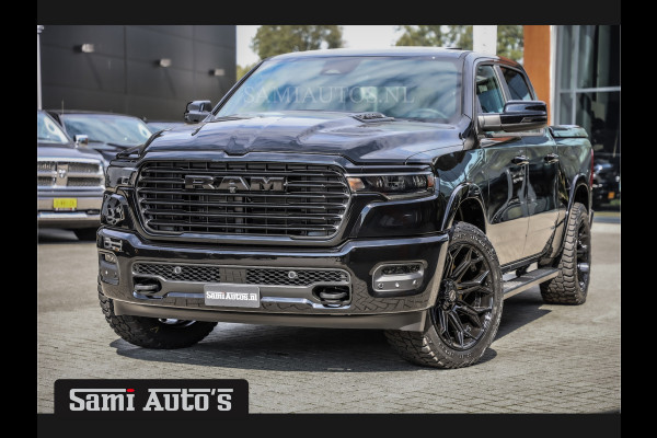 Dodge Ram 2025 LARAMIE NIGHT | 14,4 SCHERM + 10.2 INCH PASSENGER SCREEN | HURRICAN 420PK 636 Nm TWIN TURBO | PRIJS MET LPG EN COVER EN GAR DUBBELE CABINE | PICK UP | 5 PERSOONS | DC | GRIJSKENTEKEN | VOORAAD 2220 - 5039