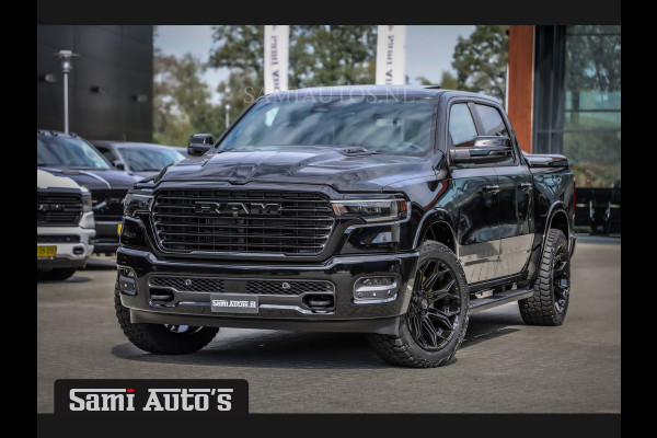 Dodge Ram 2025 LARAMIE NIGHT | 14,4 SCHERM + 10.2 INCH PASSENGER SCREEN | HURRICAN 420PK 636 Nm TWIN TURBO | PRIJS MET LPG EN COVER EN GAR DUBBELE CABINE | PICK UP | 5 PERSOONS | DC | GRIJSKENTEKEN | VOORAAD 2220 - 5039