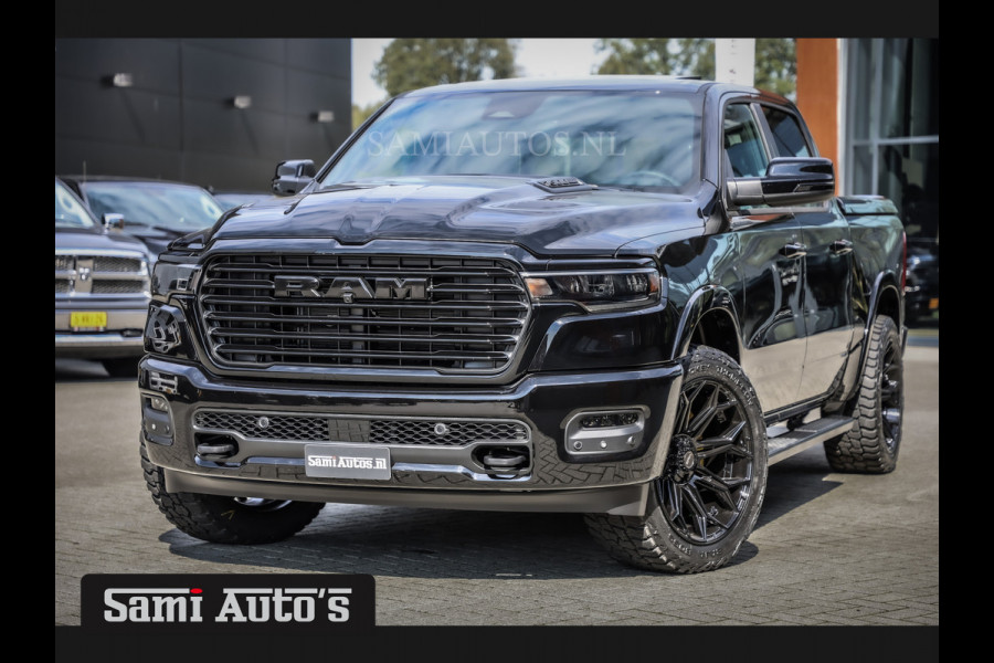 Dodge Ram 2025 LARAMIE NIGHT | 14,4 SCHERM + 10.2 INCH PASSENGER SCREEN | HURRICAN 420PK 636 Nm TWIN TURBO | PRIJS MET LPG EN COVER EN GAR DUBBELE CABINE | PICK UP | 5 PERSOONS | DC | GRIJSKENTEKEN | VOORAAD 2220 - 5039