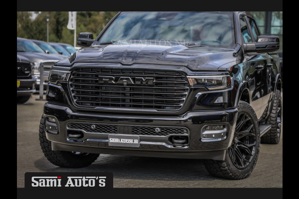 Dodge Ram 2025 LARAMIE NIGHT | 14,4 SCHERM + 10.2 INCH PASSENGER SCREEN | HURRICAN 420PK 636 Nm TWIN TURBO | PRIJS MET LPG EN COVER EN GAR DUBBELE CABINE | PICK UP | 5 PERSOONS | DC | GRIJSKENTEKEN | VOORAAD 2220 - 5039