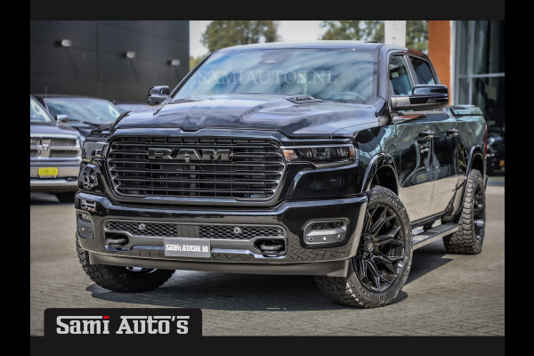 Dodge Ram 2025 LARAMIE NIGHT | 14,4 SCHERM + 10.2 INCH PASSENGER SCREEN | HURRICAN 420PK 636 Nm TWIN TURBO | PRIJS MET LPG EN COVER EN GAR DUBBELE CABINE | PICK UP | 5 PERSOONS | DC | GRIJSKENTEKEN | VOORAAD 2223 - 5047