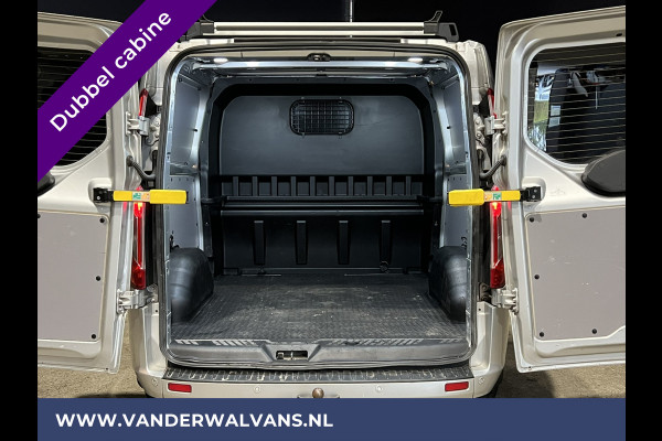 Ford Transit Custom 2.0 TDCI Automaat L2H1 Dubbele Cabine Euro6 Airco | 2x zijdeur | Navigatie | Camera Trekhaak, LED, Cruisecontrol, Parkeersensoren, Stoelverwarming, Verwarmde voorruit, Dakdragers, Android Auto, Apple Carplay, 5-zits