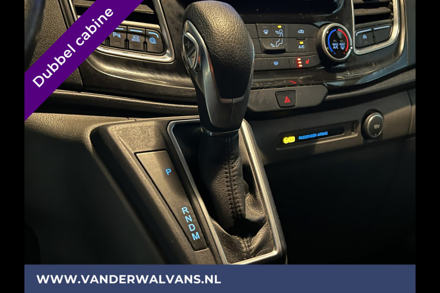 Ford Transit Custom 2.0 TDCI Automaat L2H1 Dubbele Cabine Euro6 Airco | 2x zijdeur | Navigatie | Camera Trekhaak, LED, Cruisecontrol, Parkeersensoren, Stoelverwarming, Verwarmde voorruit, Dakdragers, Android Auto, Apple Carplay, 5-zits