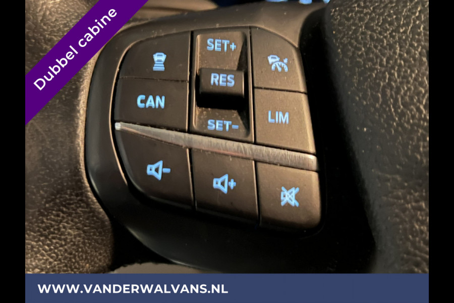 Ford Transit Custom 2.0 TDCI Automaat L2H1 Dubbele Cabine Euro6 Airco | 2x zijdeur | Navigatie | Camera Trekhaak, LED, Cruisecontrol, Parkeersensoren, Stoelverwarming, Verwarmde voorruit, Dakdragers, Android Auto, Apple Carplay, 5-zits