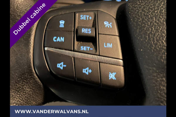 Ford Transit Custom 2.0 TDCI Automaat L2H1 Dubbele Cabine Euro6 Airco | 2x zijdeur | Navigatie | Camera Trekhaak, LED, Cruisecontrol, Parkeersensoren, Stoelverwarming, Verwarmde voorruit, Dakdragers, Android Auto, Apple Carplay, 5-zits