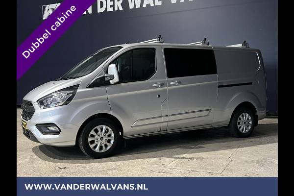 Ford Transit Custom 2.0 TDCI Automaat L2H1 Dubbele Cabine Euro6 Airco | 2x zijdeur | Navigatie | Camera Trekhaak, LED, Cruisecontrol, Parkeersensoren, Stoelverwarming, Verwarmde voorruit, Dakdragers, Android Auto, Apple Carplay, 5-zits