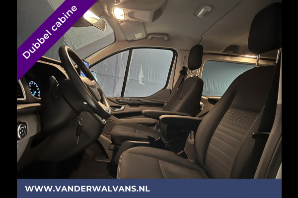 Ford Transit Custom 2.0 TDCI Automaat L2H1 Dubbele Cabine Euro6 Airco | 2x zijdeur | Navigatie | Camera Trekhaak, LED, Cruisecontrol, Parkeersensoren, Stoelverwarming, Verwarmde voorruit, Dakdragers, Android Auto, Apple Carplay, 5-zits