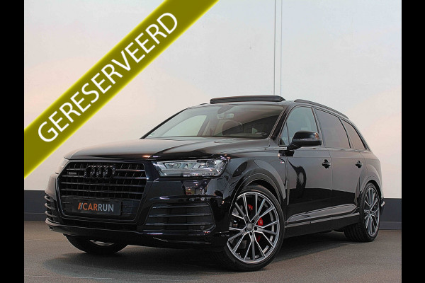 Audi Q7 3.0 V6 333pk TFSI S-LINE SPORTPACK | SQ7 uitlaat | 22" | Panoramadak | Standkachel | Carplay | Headup | Memory | Led | Virtual Cockpit | Elektr. Trekhaak 3500kg | Keyless | Rijklaarprijs incl. Onderhoud en Heldere historie!