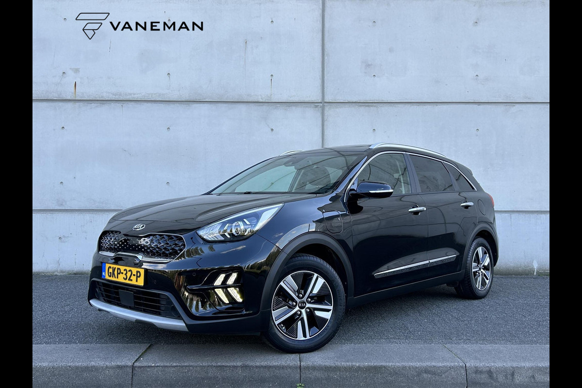 Kia Niro 1.6 GDi PHEV DynamicPlusLine Automaat | Leder | Schuif-/Kanteldak | Camera | Navi | Stuur-/Stoelverwarming | Key-Less | 16” Velgen | Clima | Apple CarPlay/Android Auto | PDC | Cruise | LED |