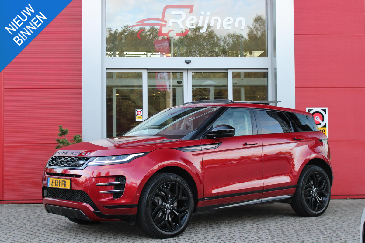 Land Rover Range Rover Evoque 1.5 P300e AWD R-DYNAMIC HSE | PANORAMISCH SCHUIFKANTELDAK | NAVIGATIE | ACHTERUITRIJ CAMERA | CLIMATE CONTROL | 20" LICHTMETALEN VELGEN | ADAPTIVE CRUISE CONTROL | DIGITALE BINNENSPIEGEL  | ELEKTRISCHE STOEL VERSTELLING MET GEHEUGEN | STUUR / STOEL VERWARMING | VOORRUIT VERWARMING |