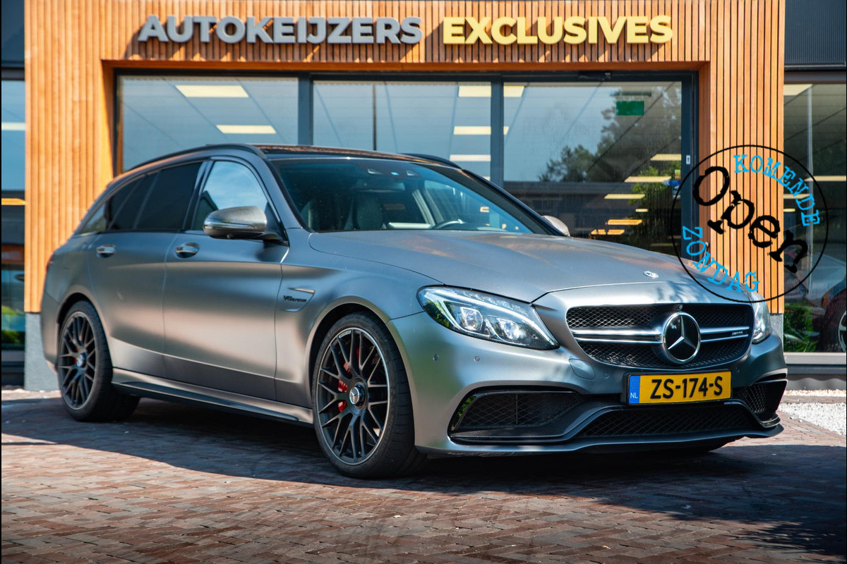 Mercedes-Benz C-Klasse Estate AMG 63 S Panoramadak Schaalstoelen Burmester Carbon Adapt. Cruise 19''LM