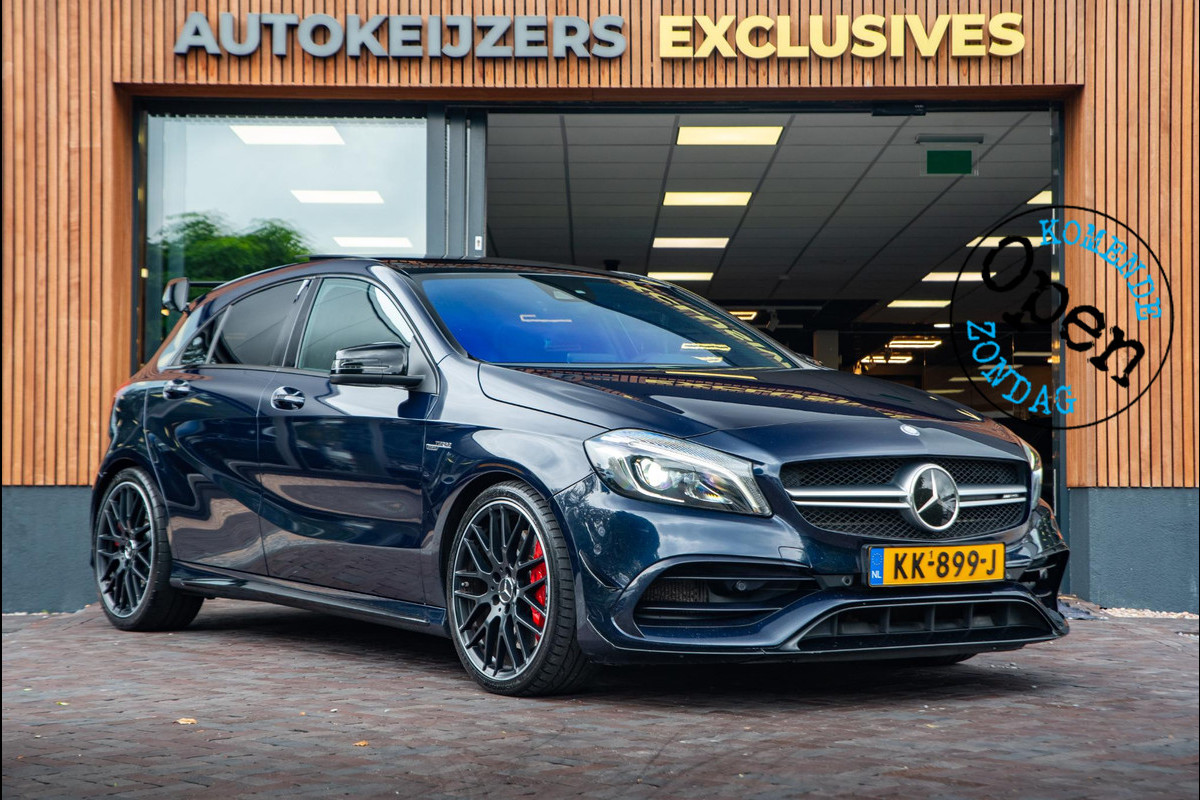 Mercedes-Benz A-Klasse AMG 45 4MATIC Aeropack Panoramadak Schaalstoelen Adapt. Cruise Keyless