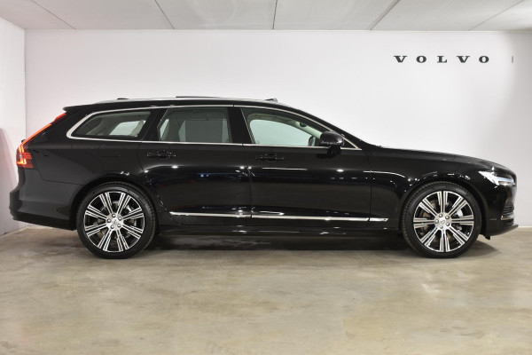 Volvo V90 T6 350PK Longe Range AWD Ultimate Bright / Luchtvering / Nappa Leder met Ventilatie / 20'' velgen / 360 camera / Head-up Display