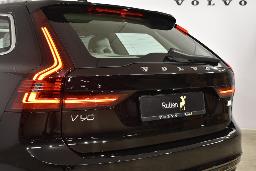 Volvo V90 T6 350PK Longe Range AWD Ultimate Bright / Luchtvering / Nappa Leder met Ventilatie / 20'' velgen / 360 camera / Head-up Display