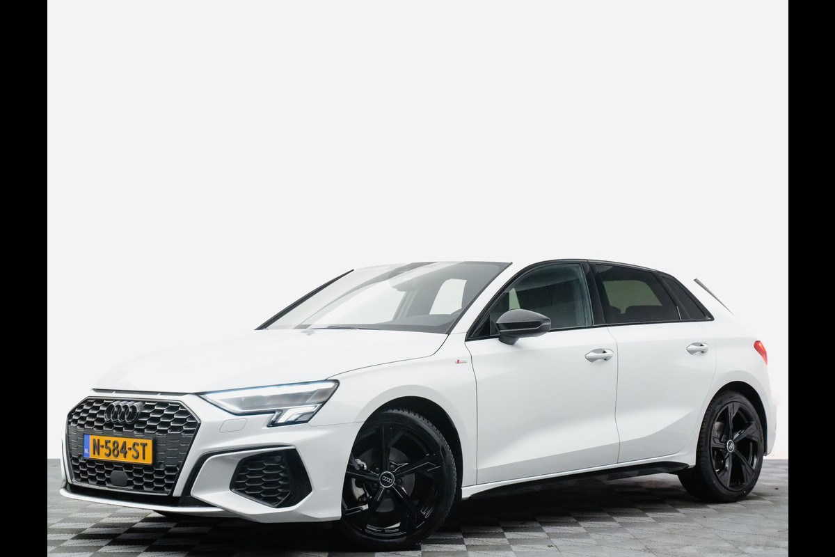 Audi A3 Sportback HYBRID TFSI S edition Aut (sfeerverlichting,leer,camera,matrix)