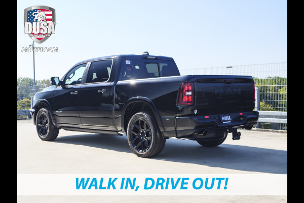 Dodge Ram 1500 | Laramie | Night Edition | 2025 Panorama | Niveau regeling | 14,5-inch Touchscreen | Passenger Display Meerprijs extra opties / Accessoires - Deksel, Backflip, Fenders, wraps, Stripings etc