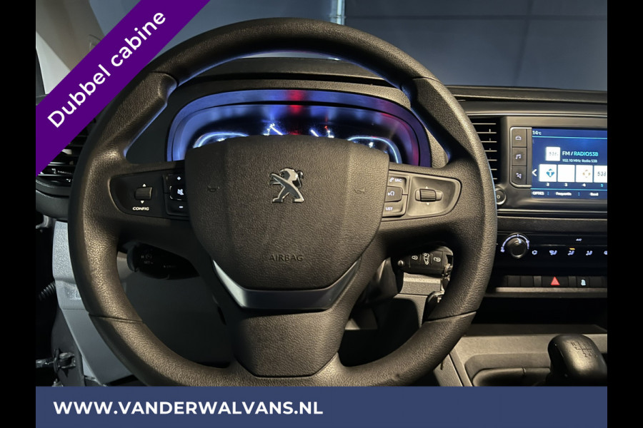 Peugeot Expert 2.0 BlueHDI 123pk L3H1 Dubbele cabine Euro6 Airco | Navigatie | Apple Carplay Android Auto, Cruisecontrol, Parkeersensoren, 5-Zits, Achterklep, 2500kg trekvermogen