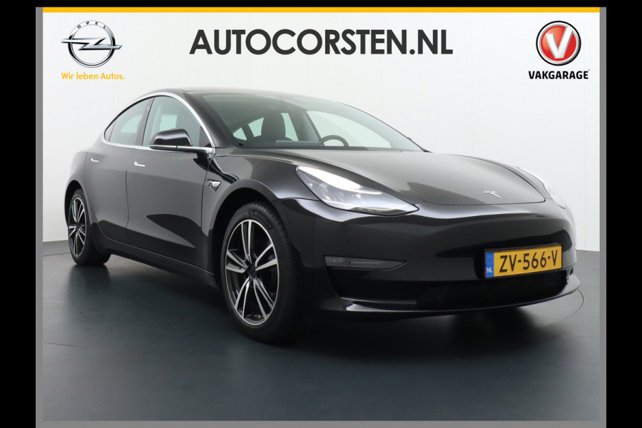 Tesla Model 3 SR+60kWh 325PK AutoPilot FSD.vb Leer PanoDak Adaptive cruise 18" Camera's Elektr.-Stuur+Stoelen+Spiegels+Geheugen+Easy-Entry+Ver Ecc Navigatiesysteem full map LED-a+v Comfortstoel(en) ACC Dual-ECC DAB Voorverwarmen interieur via App Keyless via Telefoonsleutel One-Pedal-Drive Origin. NLse auto !