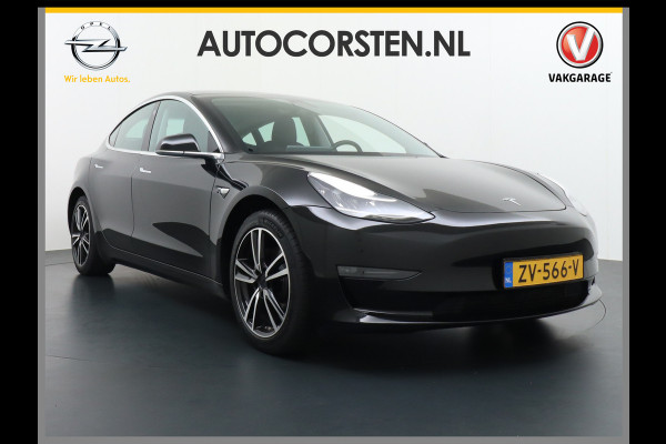 Tesla Model 3 SR+60kWh 325PK AutoPilot FSD.vb Leer PanoDak Adaptive cruise 18" Camera's Elektr.-Stuur+Stoelen+Spiegels+Geheugen+Easy-Entry+Ver Ecc Navigatiesysteem full map LED-a+v Comfortstoel(en) ACC Dual-ECC DAB Voorverwarmen interieur via App Keyless via Telefoonsleutel One-Pedal-Drive Origin. NLse auto !