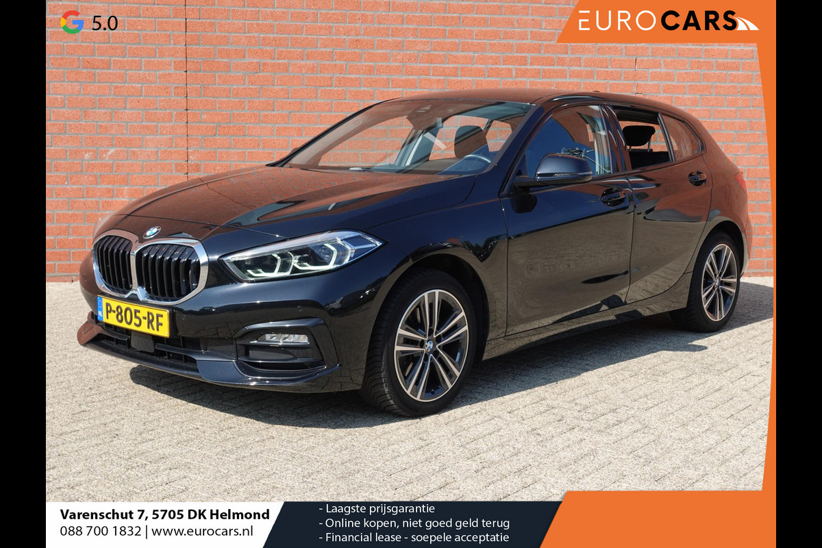 BMW 1-serie 118i High Executive Navigatie Apple Carplay/Android Auto  Parkeersensoren Virtual Cockpit Stoelverwarming Cruise Control Ledverlichting Sfeerverlichting Getinte ramen Climate Control