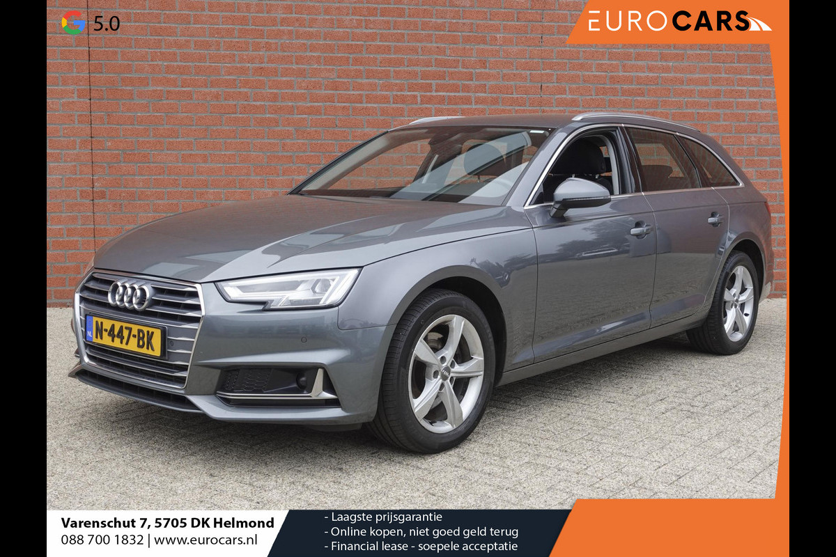 Audi A4 Avant 40 TFSI 190pk S-Tronic Sport hybride Climate Control Elektrisch bedienbare achterklep Cruise Control Adaptive Stoelverwarming Interieur-pakket S line Competition Led