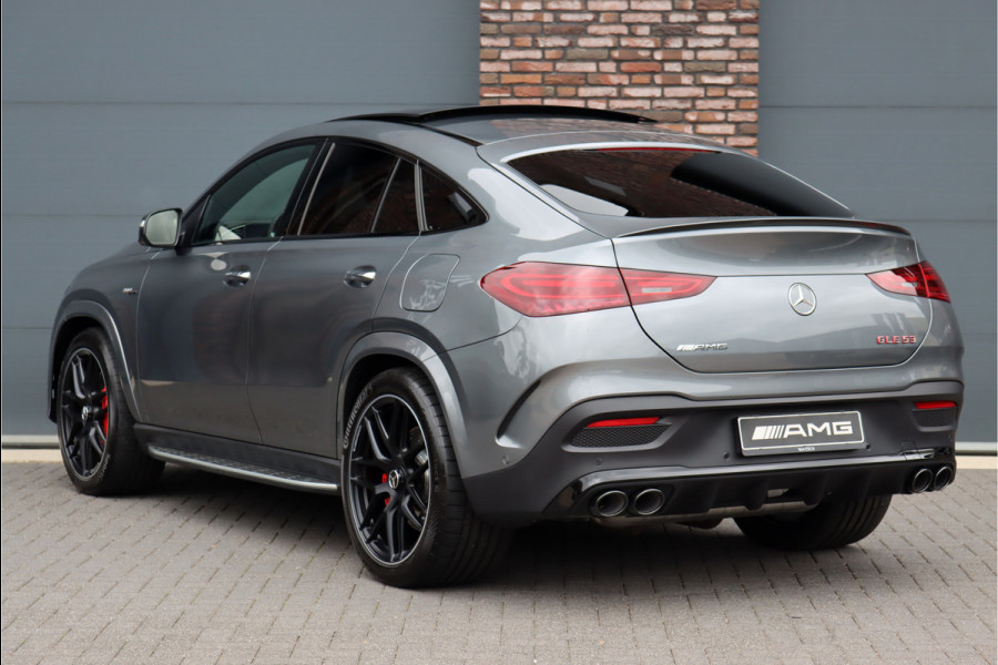 Mercedes-Benz GLE Coupé AMG 53 Hybrid 4MATIC+ Premium+ Aut9 | Luchtvering | Distronic Pro | Memory | Trekhaak | Stoelventilatie | HUD | Verwarmd Stuurwiel | Burmester | Soft-Close | Exclusief Leder |