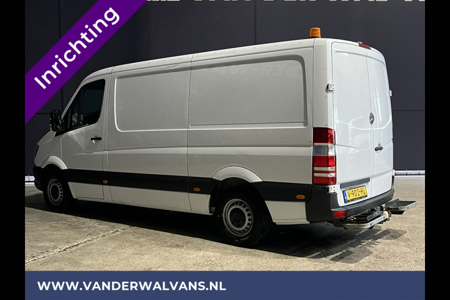 Mercedes-Benz Sprinter 316 CDI 164pk L2H1 inrichting Euro6 Airco | 2800kg trekhaak | Omvormer Cruisecontrol, Parkeersensoren