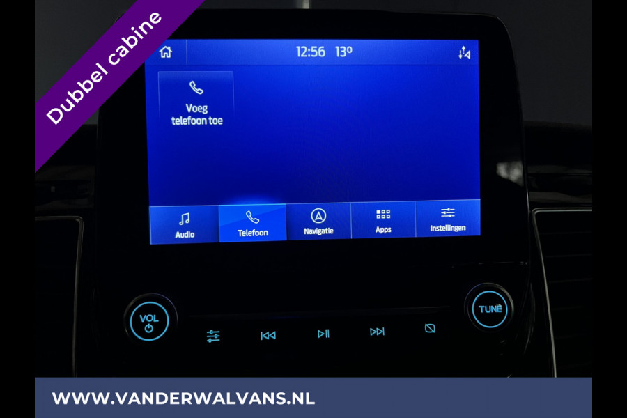 Ford Transit Custom 2.0 TDCI 130pk Automaat L2H1 Platinum Edition Dubbele cabine Euro6 Airco | Leer | 2x Zijdeur | Camera, Navigatie, Cruisecontrol, Trekhaak. Parkeersensoren, LED, Sidebars, LM velgen, Stoelverwarming, Verwarmde voorruit, 5-Zits