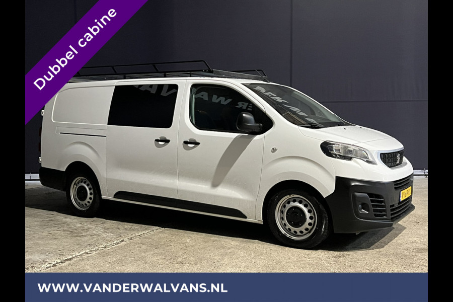 Peugeot Expert 2.0 BlueHDI 123pk L3H1 Dubbele Cabine Euro6 Airco | 2x zijdeur | Imperiaal | Trekhaak | 5-Zits Cruisecontrol, Parkeersensoren