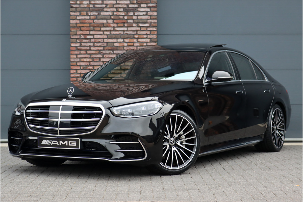 Mercedes-Benz S-Klasse 580 e AMG Line Aut9 | Airmatic | Distronic+ | Zonweringspakket | Entertainment Achter | 3D-Display | Verwarmd Stuurwiel | Vlakkenverwarming | Burmester | Massage | Rijassistentiepakket+ |