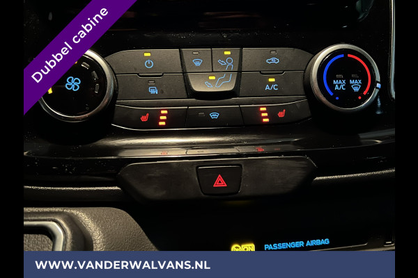 Ford Transit Custom 2.0 TDCI 130pk Automaat L2H1 Platinum Edition Dubbele cabine Euro6 Airco | Leer | 2x Zijdeur | Camera, Navigatie, Cruisecontrol, Trekhaak. Parkeersensoren, LED, Sidebars, LM velgen, Stoelverwarming, Verwarmde voorruit, 5-Zits