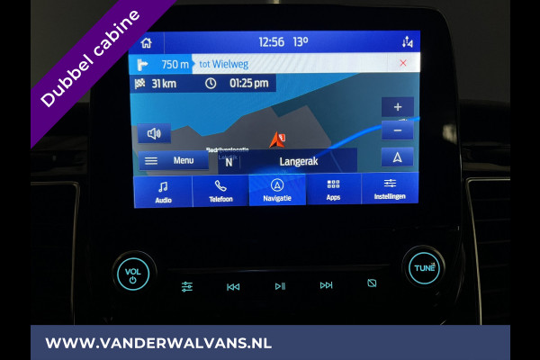 Ford Transit Custom 2.0 TDCI 130pk Automaat L2H1 Platinum Edition Dubbele cabine Euro6 Airco | Leer | 2x Zijdeur | Camera, Navigatie, Cruisecontrol, Trekhaak. Parkeersensoren, LED, Sidebars, LM velgen, Stoelverwarming, Verwarmde voorruit, 5-Zits