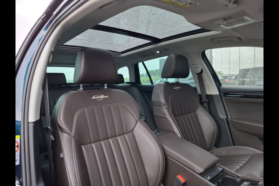 Škoda Superb Combi 1.4 TSI iV Laurin & Klement Plug in Hybrid PHEV | Panodak | Lederen Sportstoelen Memory & Massage | Adaptive Cruise | Crystal LED | Canton Audio | Stoelverwarming & Ventilatie | Apple Carplay |