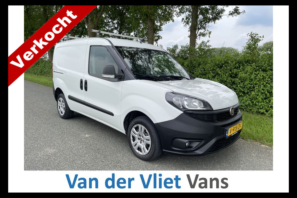 Fiat Dobló Cargo 1.3 MJ E6 95pk Lease €152 p/m, PDC, Navi, Cruise controle Schuifdeur,  Airco, Volledig onderhoudshistorie aanwezig